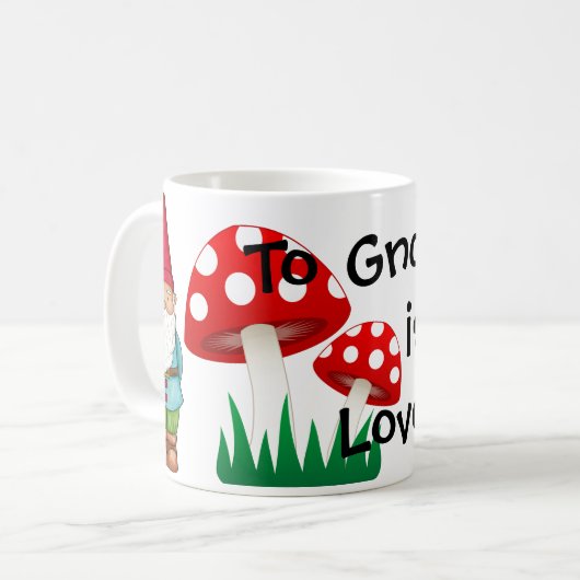 ノームに私を愛することはあります コーヒーマグカップ (正面左)