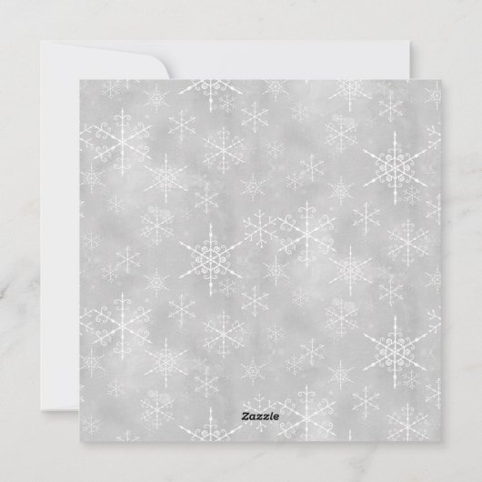 ノームのかわいい赤と灰色の楽しいクリスマス パーティー シーズンカード (裏面)