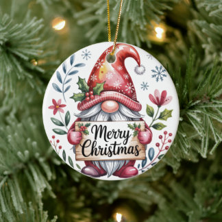 ノームのクリスマスの祝福 メリークリスマス オーナメント