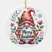 ノームのクリスマスの祝福 メリークリスマス オーナメント (裏面)