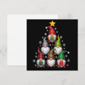 ノームのクリスマスツリー 面白い クリスマス ホリデー (正面/裏面)