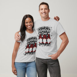ノームのプレイドクリスマス ワンダフルタイム ホリデー Tシャツ