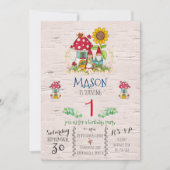 ノームの森のテーマパーティーへの招待状 招待状 (正面)