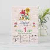 ノームの森のテーマパーティーへの招待状 招待状 (スタンド正面)