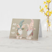 ノームは「クリスマスに向けてワクワクしてる！」 カード (黄色い花)