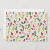 ノームガーデン キノコ グリーン 子供の誕生日 写真 招待状 (裏面)