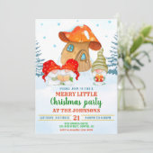 ノームクリスマスの招待状 クリスマスパーティーの招待 招待状 (スタンド正面)
