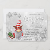 ノームソリーピンツリーぼかしクリスマスパーティー 招待状 (正面)