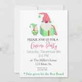 ノームパーティー ホリデー招待状 招待状 (正面)