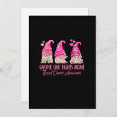 ノームワン ファイツ アローン 乳がん啓発ピン 招待状 (正面/裏面)