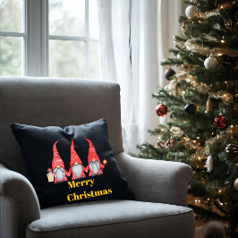 ノーム付きクリスマスロー枕 クッション