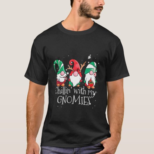 ノーム仲間とリラックス ガーデンノーム パジャマ Tシャツ (正面)