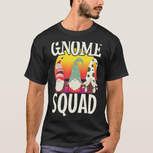 ノーム部隊Tシャツ チームノーム 可愛い庭のノーム Tシャツ (正面)