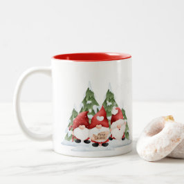 ノーム3兄弟のクリスマスコーヒーマグ ツートーンマグカップ