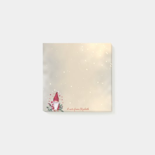 ノーム クリスマスツリーの枝 星 冬の休日 ポストイット (正面)