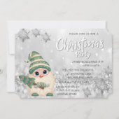 ノーム クリスマスツリー ボケ 会社のクリスマスパーティー 招待状 (正面)