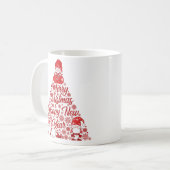 ノーム クリスマスツリー メリークリスマス コーヒーマグカップ (正面左)