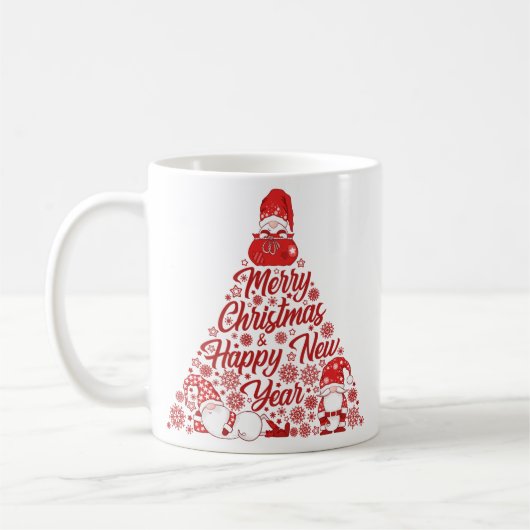 ノーム クリスマスツリー メリークリスマス コーヒーマグカップ (左)