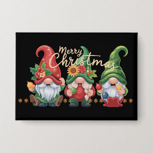ノーム クリスマス ノーム メリークリスマス Xmas  缶バッジ