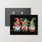 ノーム クリスマス ノーム メリークリスマス Xmas 缶バッジ (正面/裏面)
