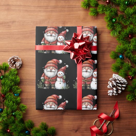 ノーム クリスマス 冬の季節 ノーム 愛好家 ホリデー ラッピングペーパー (クリスマスギフト)