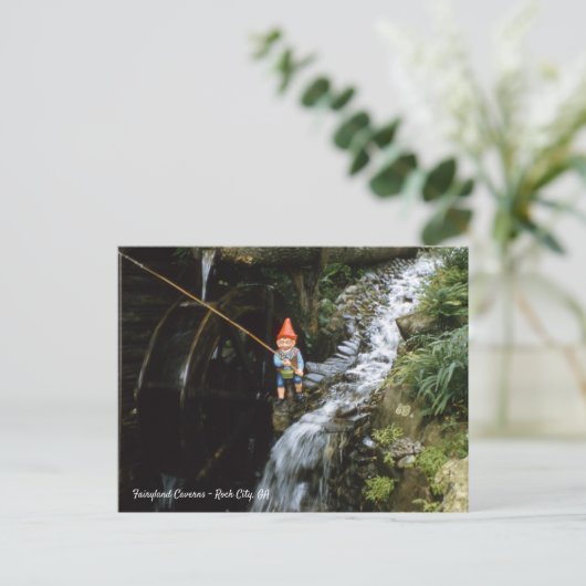 ノーム フェアリーランド ケイブンズ ロックシティ ジョージア州 1952 ポストカード (スタンド正面)