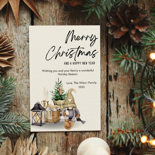 ノーム 水彩 コージー クリスマス フラット