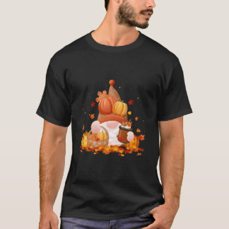 ノーム 秋のノーム カボチャ スパイス 感謝祭 Tシャツ