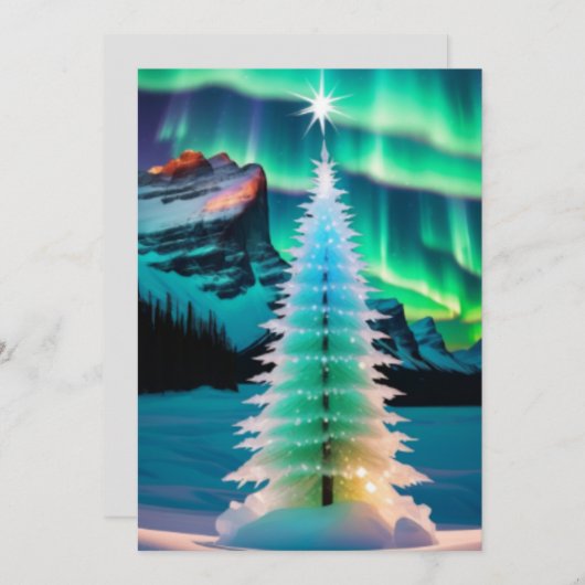 ノーライトはクリスマスツリーを点灯させる シーズンカード (正面/裏面)