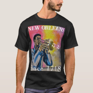 ノーラジャズトランペットマンウォーター絵画カラー2 Tシャツ