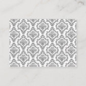 ノーラップ インサート カード ベビーシャワー ブラック ダマスク (裏面)