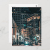 ノーラナイトシーン通り車オンカナル通り ポストカード (正面/裏面)