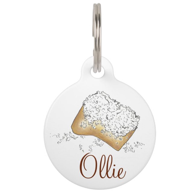 ノーラニューオーリンズスガリーベイグネットパストリードッグペットタグ ペット　ネームタグ (正面)