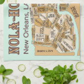 ノーラフードの地図 キッチンタオル (折り畳み)