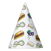 ノーラマルディグラスライスセズレボンテンプルーラー パーティーハット (正面)