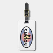 ノーラン14コロラド州旗オーバル ラゲッジタグ (正面縦)