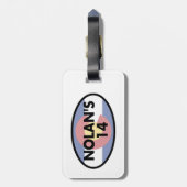 ノーラン14コロラド州旗オーバル ラゲッジタグ (裏面縦)