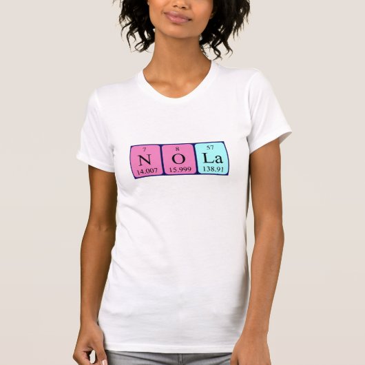ノーラ期別表名のシャツ Tシャツ (正面)