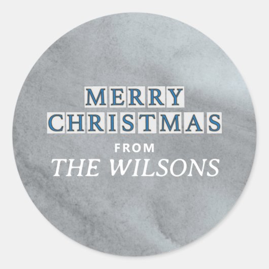 ノーラ通りタイルメリークリスマス ラウンドシール (正面)