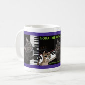 ノーラ・ザ・ピアノキャット コーヒーマグカップ (正面左)