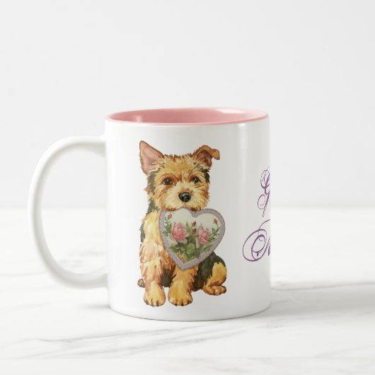 ノーリッジのハートのお母さん ツートーンマグカップ (左)