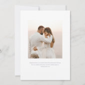 ノーリッチ ウェディング 招待状 (裏面)