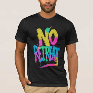 ノーリトリートグラフィティTシャツアーバンはっきりしたストリートウェア Tシャツ