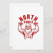 ノーリフトいいえギフト北スワール洗浄ジムクリスマス シーズンカード (正面/裏面)