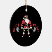 ノーリフトNoギフトクリスマスサンタリフティングオーナメント セラミックオーナメント (右)