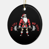 ノーリフトNoギフトクリスマスサンタリフティングオーナメント セラミックオーナメント (左)