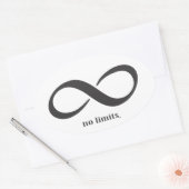 ノーリミットオーバルステッカー 楕円形シール (封筒)