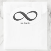 ノーリミットオーバルステッカー 楕円形シール (バッグ)