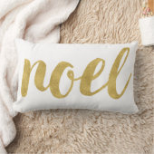 ノールインモダン金ゴールドフェスティバルホリデーデコレーション ランバークッション (ブランケット)