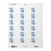 ノールウィンターシーンクリスマスヤギのギフトラベル ラベル (フルシート)